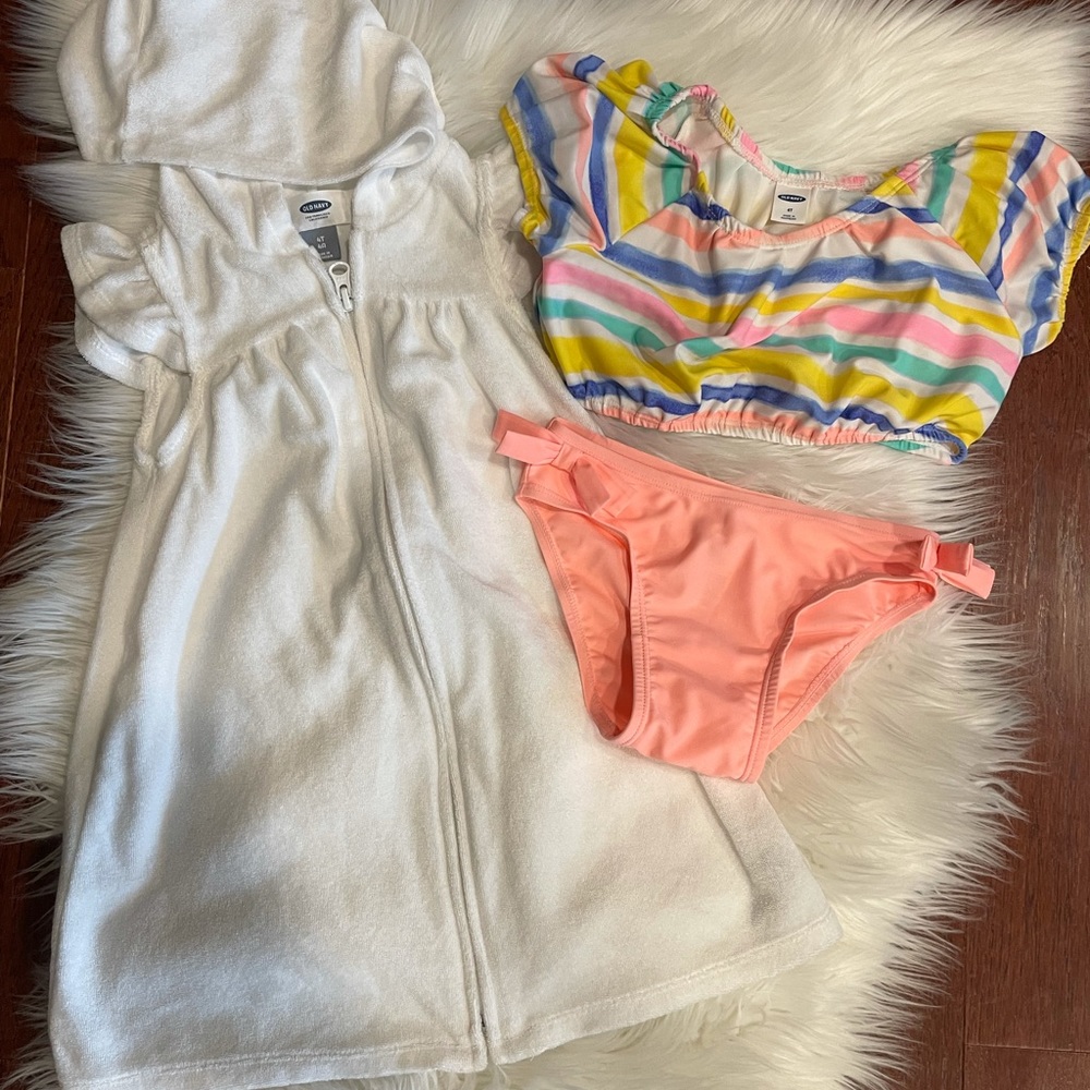Toddler Girl bikini and matching coverup